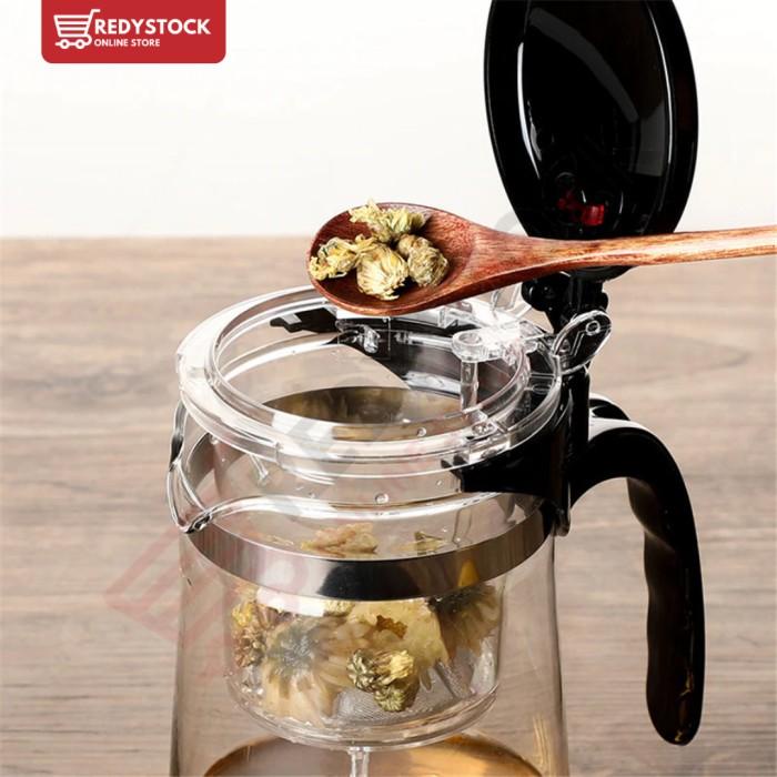 Jual Tea Infuser Pot 750Ml Push Button | Teko Teh Saringan Kaca - Jy025 ...