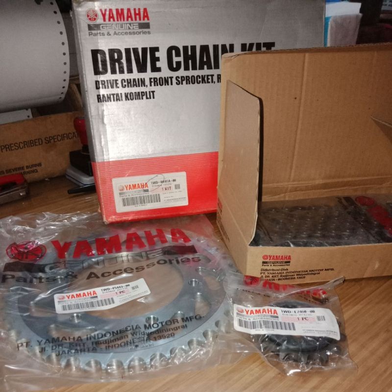 Jual Gear Gir Set Drive Chain Kit Yamaha R25 R 25 MT25 MT 25 1WDWF01A