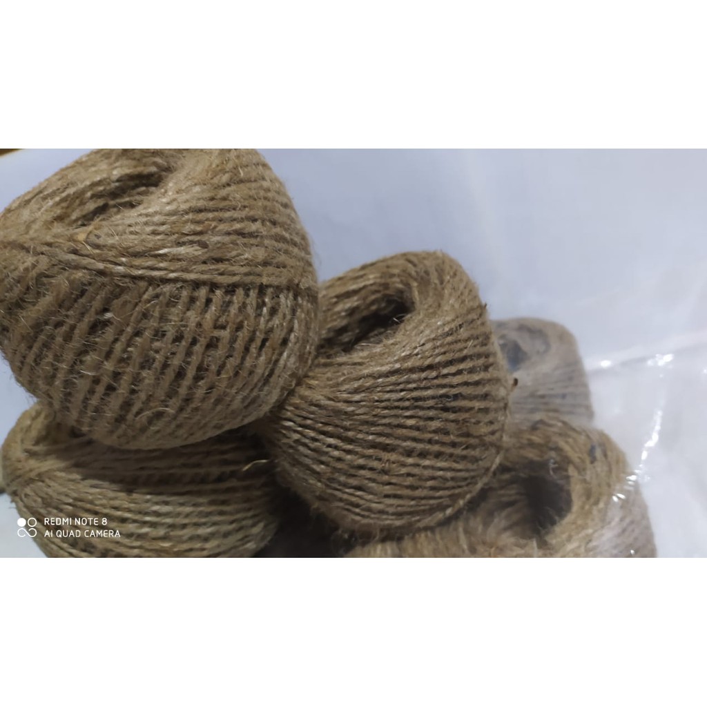 Jual Per ROLL 50 Meter - Tali Rami / Hemp Rope / Tali Benang Goni ...