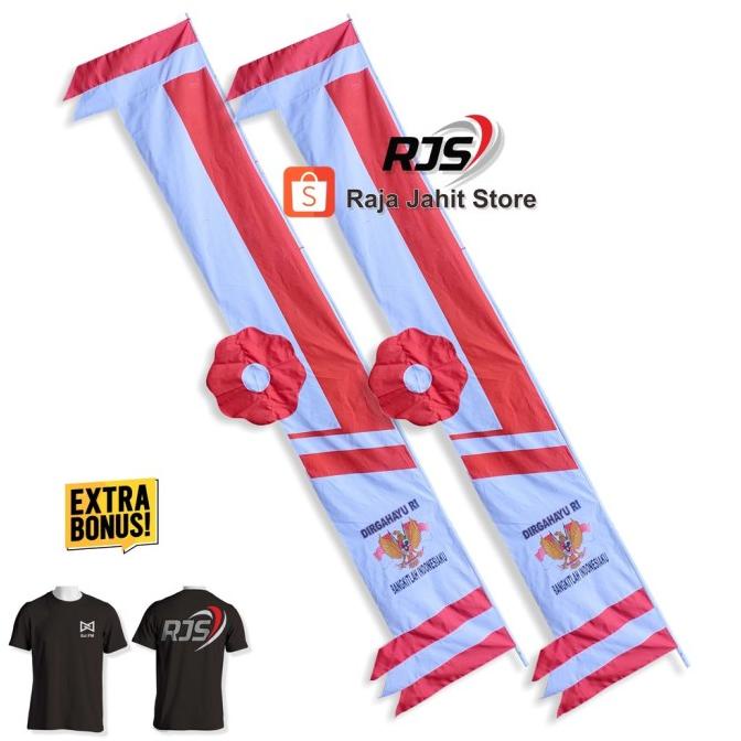Jual Bendera Umbul Umbul Bunga Matahari Merah Putih 4 Meter Bandir Raja ...