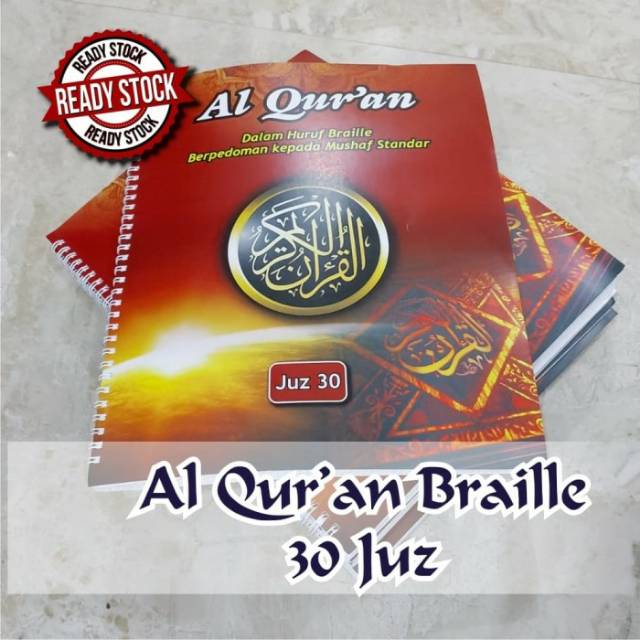 Jual Al Quran Braille Lengkap 30 Juz Ukuran 25,5 X 31cm Khusus Wakaf ...