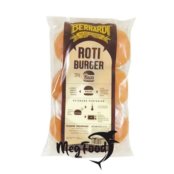 Jual BND Bernardi Roti Burger Wijen 6 Pcs | Shopee Indonesia