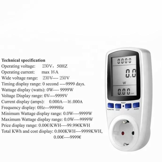 Jual Watt meter AC KWH voltmeter pengukur arus daya listrik PLN