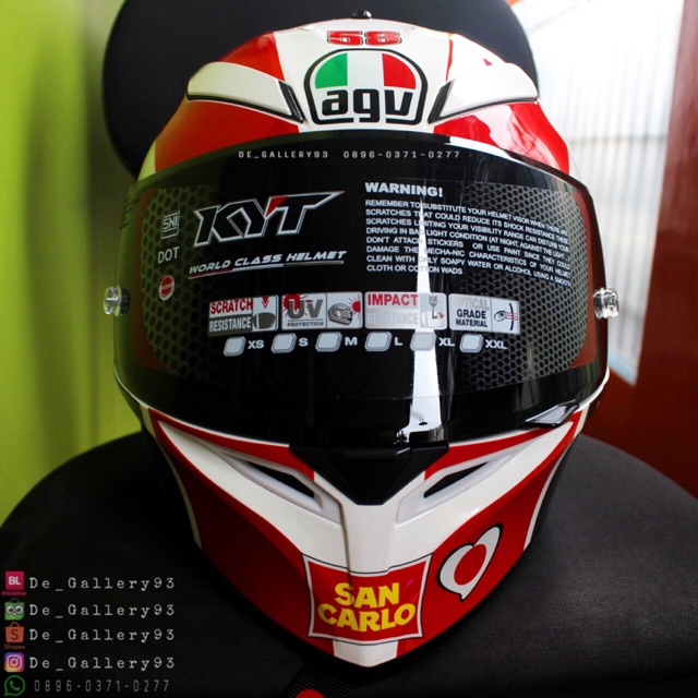 Flat visor sale agv k1