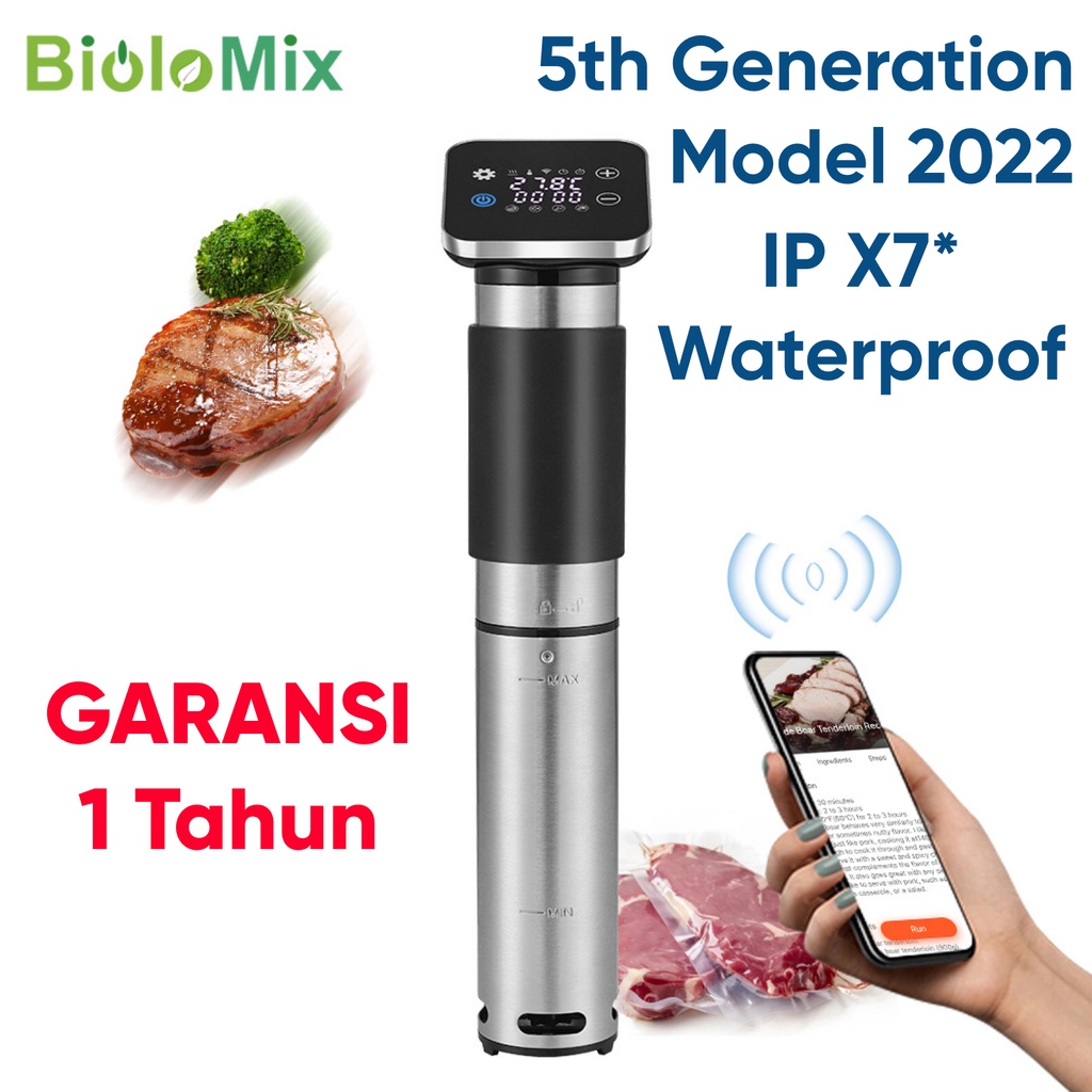 New Wifi Stainless Steel Sous Vide Cooker Ipx7 Waterproof Thermal