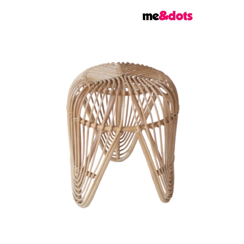 Jual me&dots - Stool Rotan Aston Minimalis/Kursi Rotan Bulat/Anyaman ...