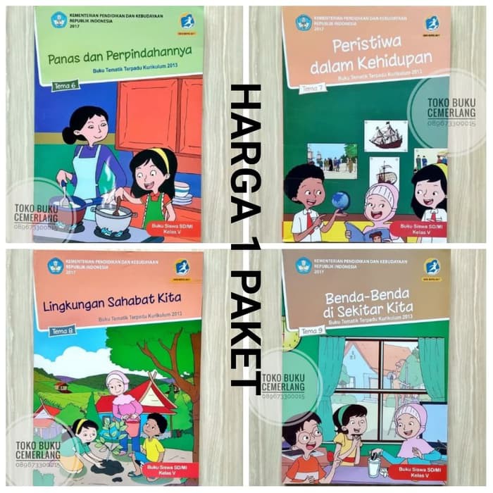 Jual BUKU SISWA TEMATIK KELAS 5 SD TEMA 6 7 8 9 SEMESTER 2 REVISI 2017 ...