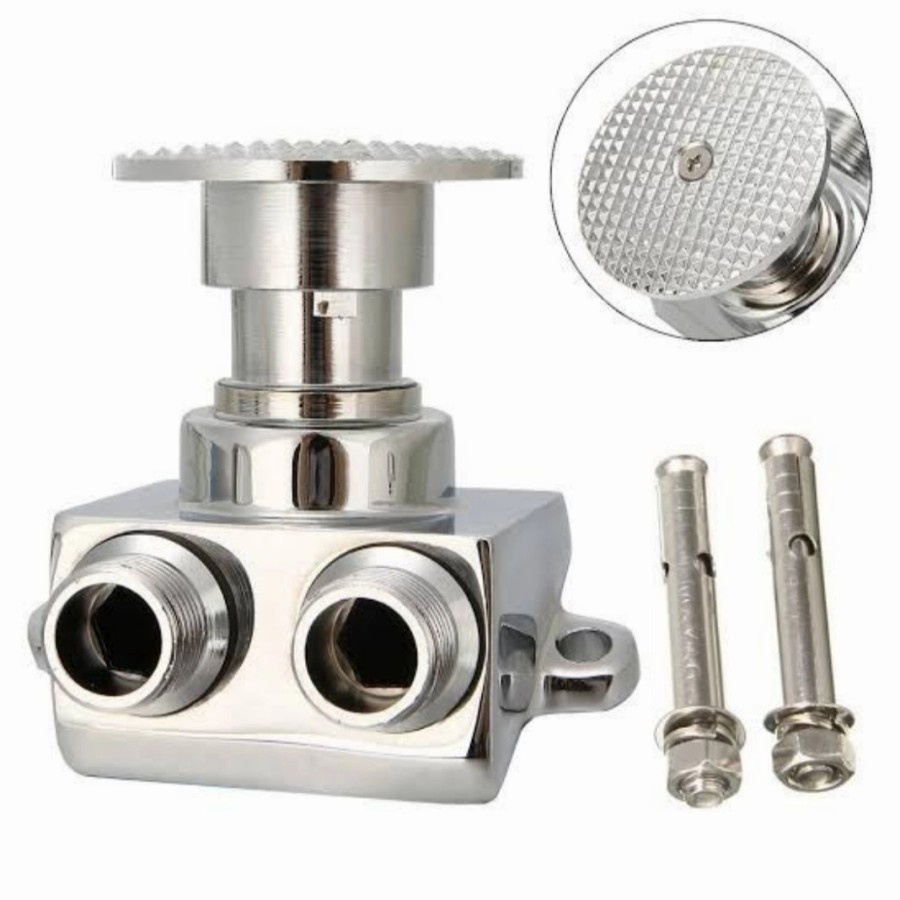 Jual Kran Wastafel Injak Kran Angsa Model Pedal Injak Model Bulat ...