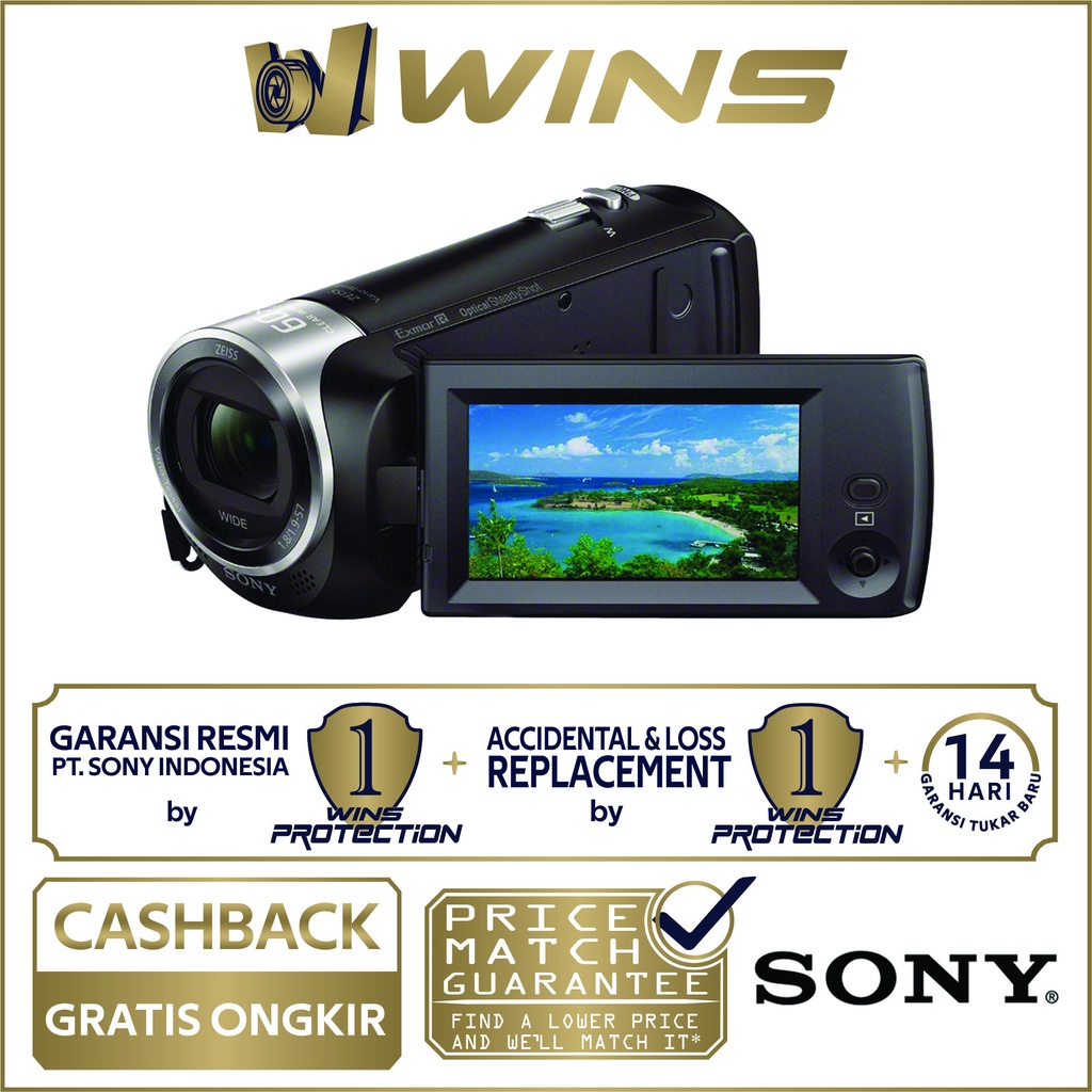 Jual Sony HDR-CX405 HD Handycam Garansi Resmi Sony Indonesia | Shopee ...