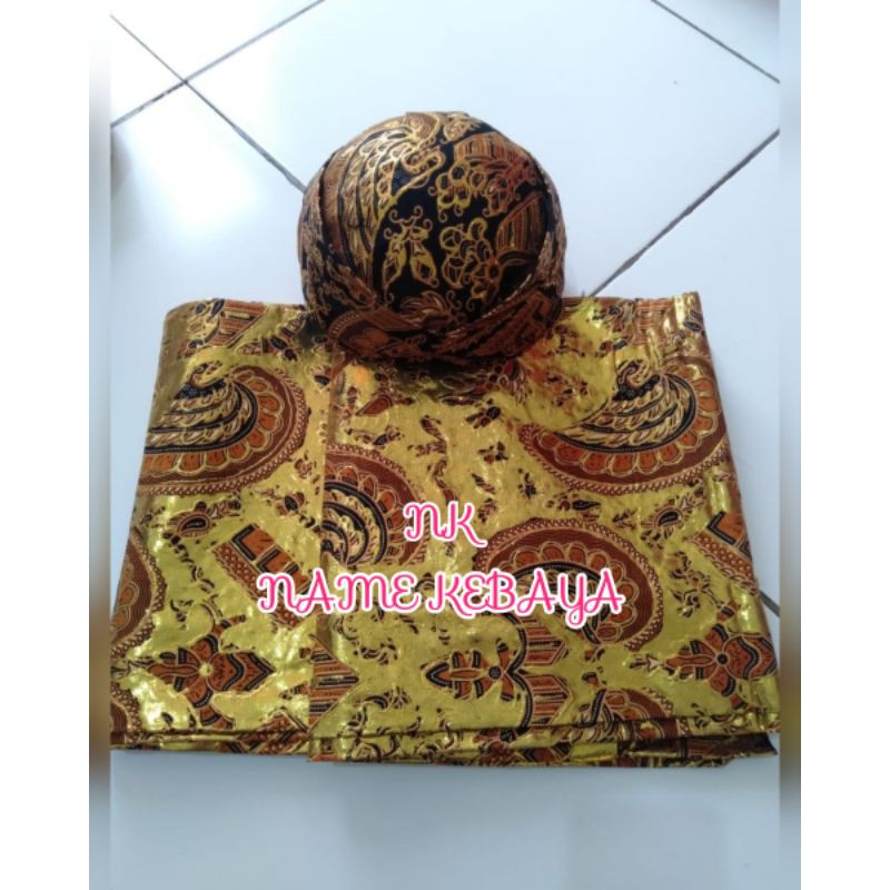 Jual set kain akad nikah + belangkon | Shopee Indonesia