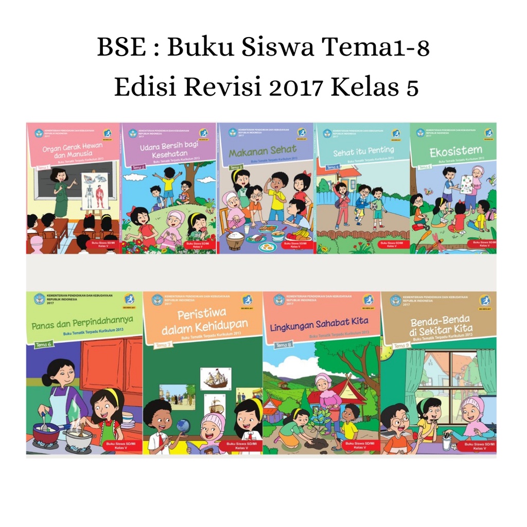 Jual Buku Tematik Kelas 5 Buku Siswa Tema Edisi Revisi 2017 Kelas 5 ...