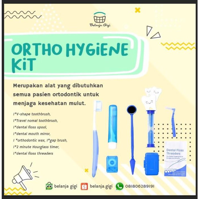 Jual Dental Ortho Hygiene Kit/ Sikat Behel Lengkap/ Pembersih Behel