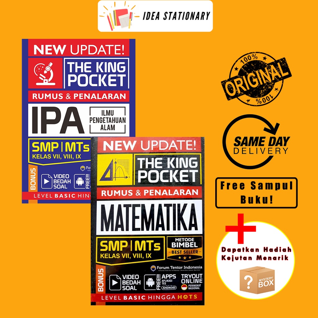 Jual New Update The King Pocket Rumus Dan Penalaran Matematika Ipa