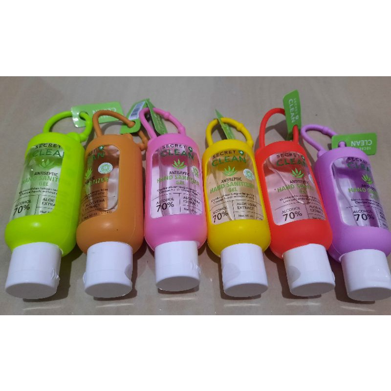Jual Secret Clean Hand sanitizer gel 50ml free silicone gantung ...