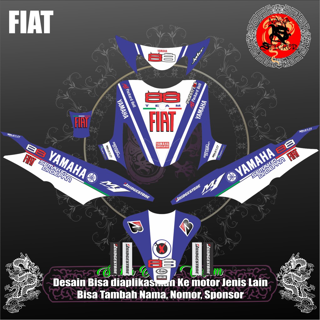 Jual Decal Sticker Full Body Yamaha Mio Smile Fiat Shopee Indonesia