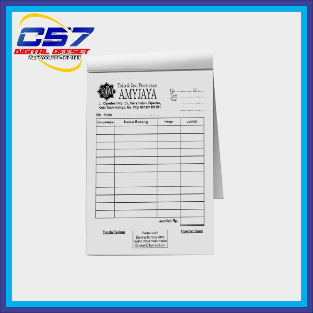 Jual CETAK NOTA HVS | KWITANSI | SURAT JALAN 1 RIM 2 PLY | Shopee Indonesia
