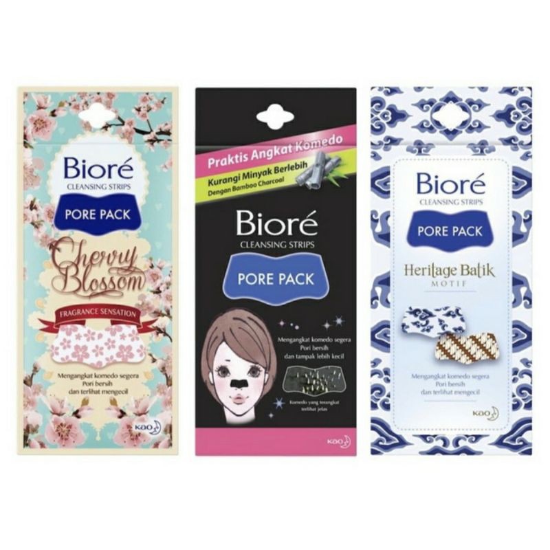 Jual biore pore pack cleansing strips | Shopee Indonesia