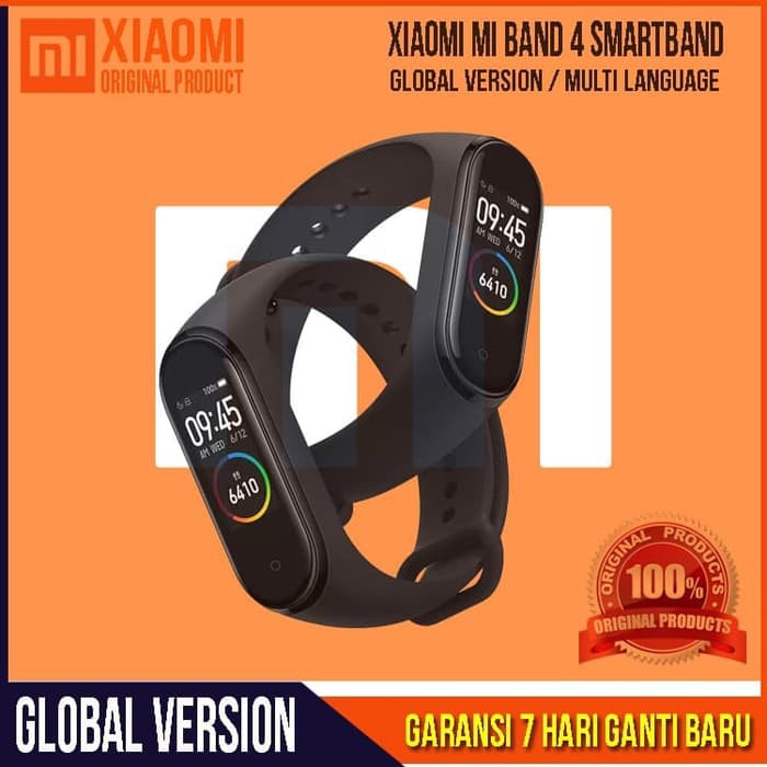 Jual Xiaomi Mi Band 4 Smartband Original Mi Band 4 Smartwatch Original Hitam Global Version 9316
