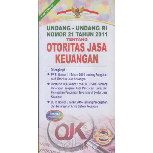 Jual Buku Undang-undang Republik Indonesia Nomor 21 Tahun 2011: Tentang ...