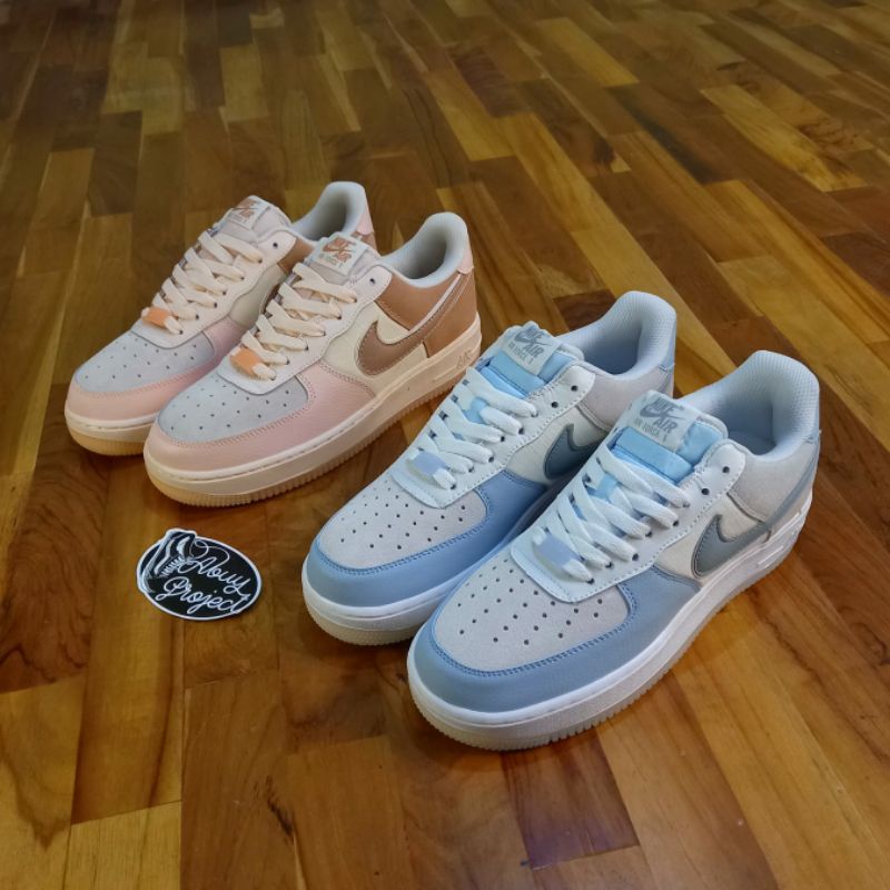 Jual Air Force 1 Low 07 LV8 Light Armory Blue Obsidian Mist Shopee Indonesia