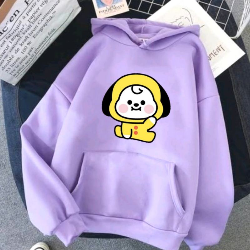 Bts Chimmy Bt21 Chimmy Hoodie Yellow Bt21 Chimmy Sweatshirt Chimmy - Main Image