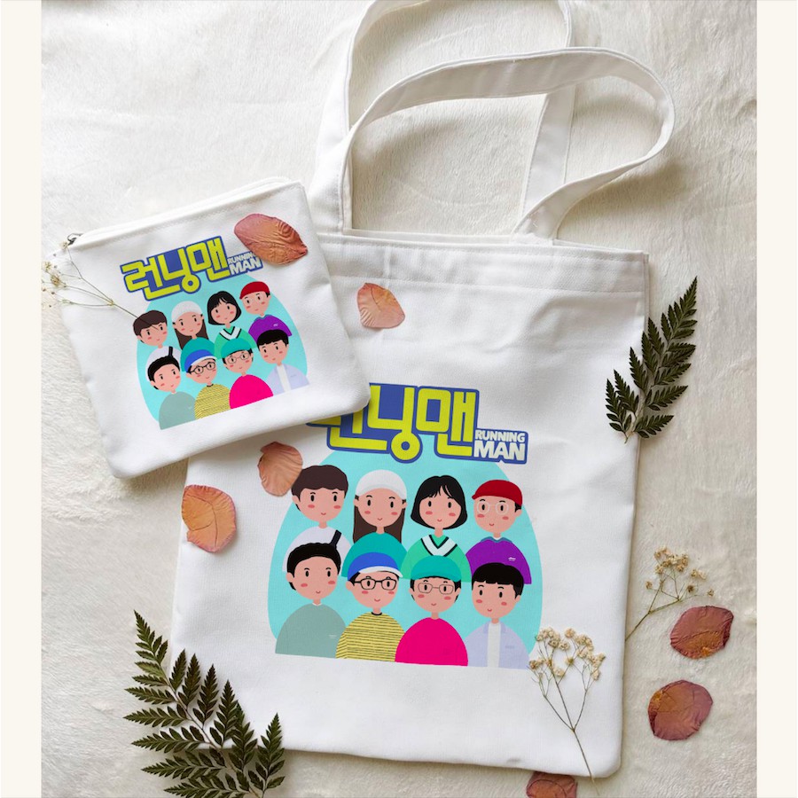Jual RUNNING MAN TOTE BAG + PENCIL CASE DRAMA KOREA / DRAKOR KIT ...
