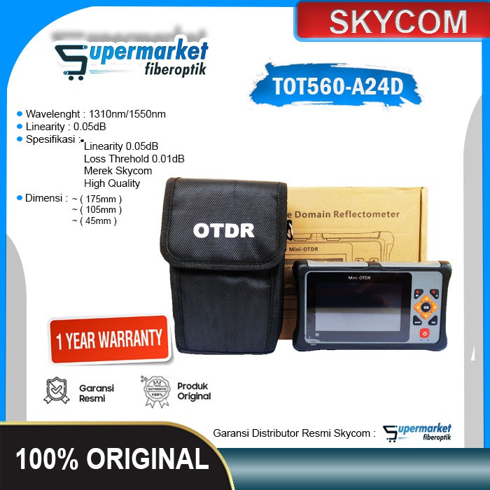 Jual OTDR Mini Skycom Fiber Optik Optical Time Domain Smart OTDR OPM ...
