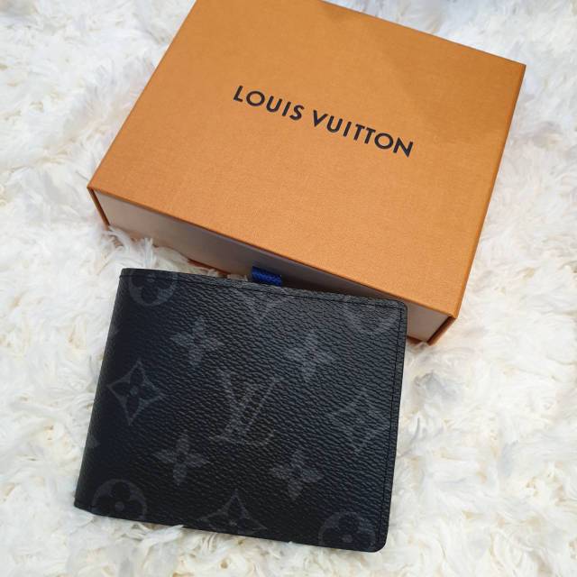 Louis Vuitton Monogram Eclipse Slender Wallet mens