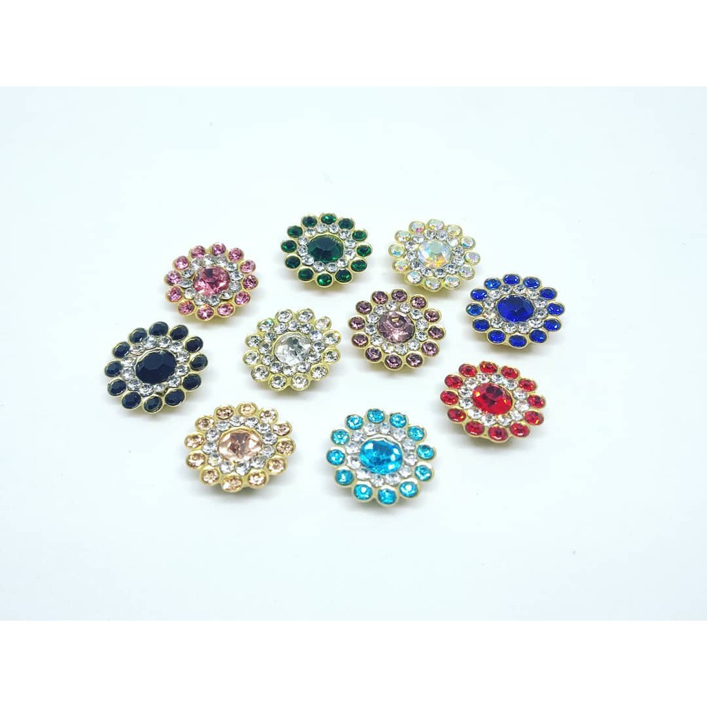 Jual diamond bunga crystal 14 mm (perlusin) | Shopee Indonesia