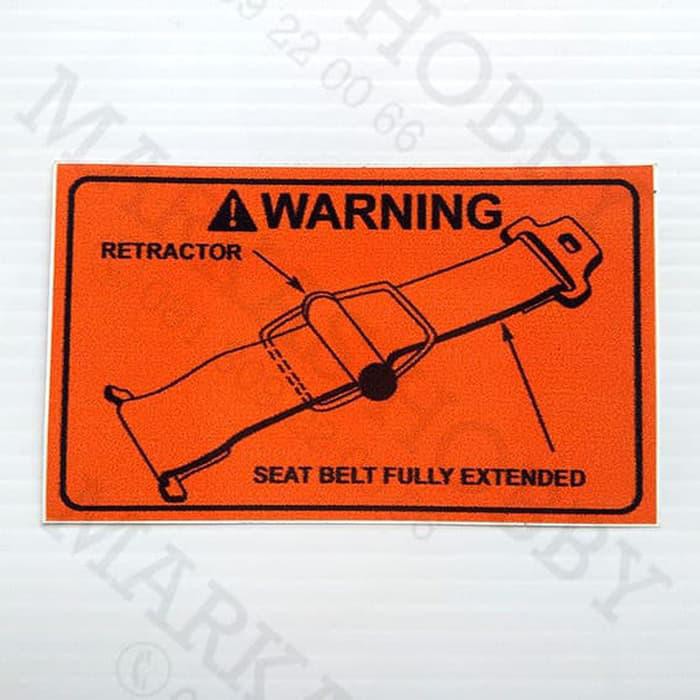 Jual Stiker / Sticker Retractor Seatbelt ( Warning Sign ) | Shopee ...