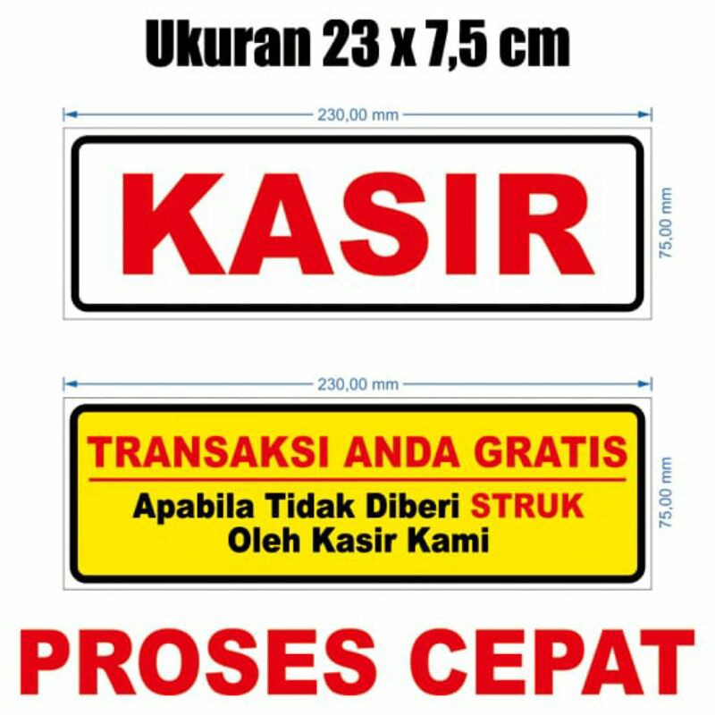 Jual Stiker Kasir Dan Transaksi Anda Gratis Shopee Indonesia 5599