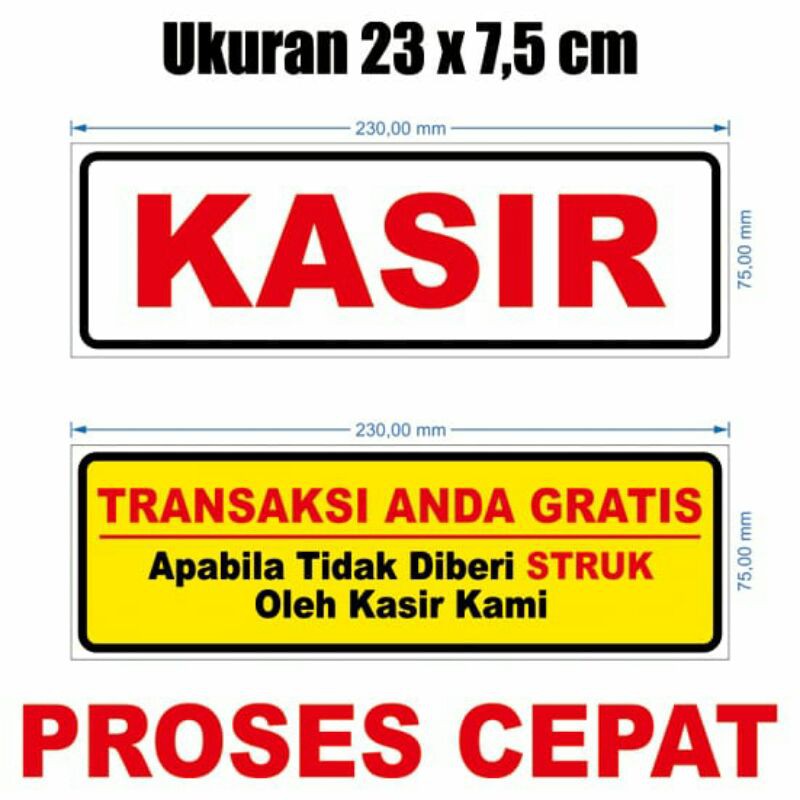 Jual STIKER KASIR DAN TRANSAKSI ANDA GRATIS | Shopee Indonesia