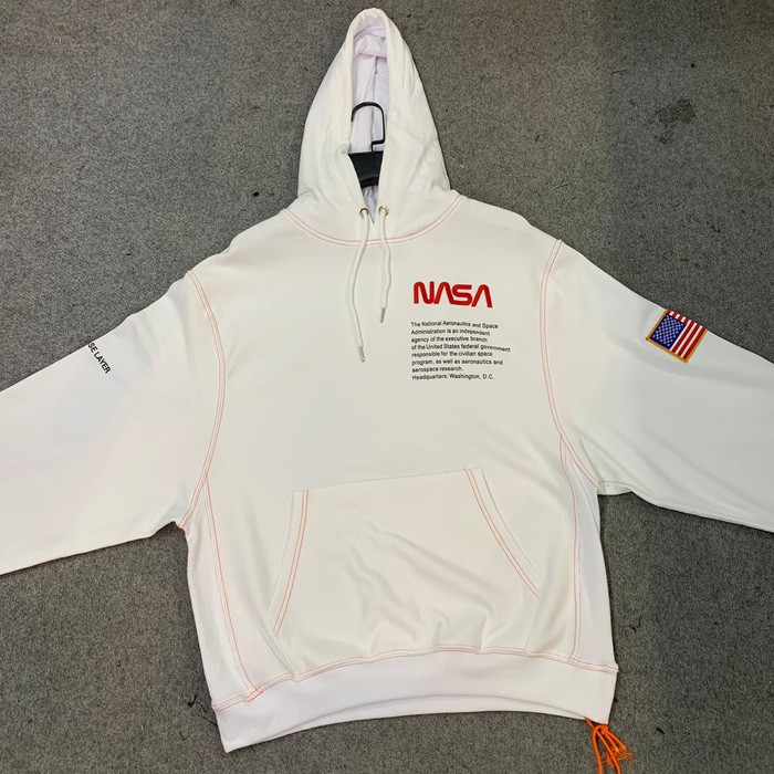 White nasa hoodie heron on sale preston