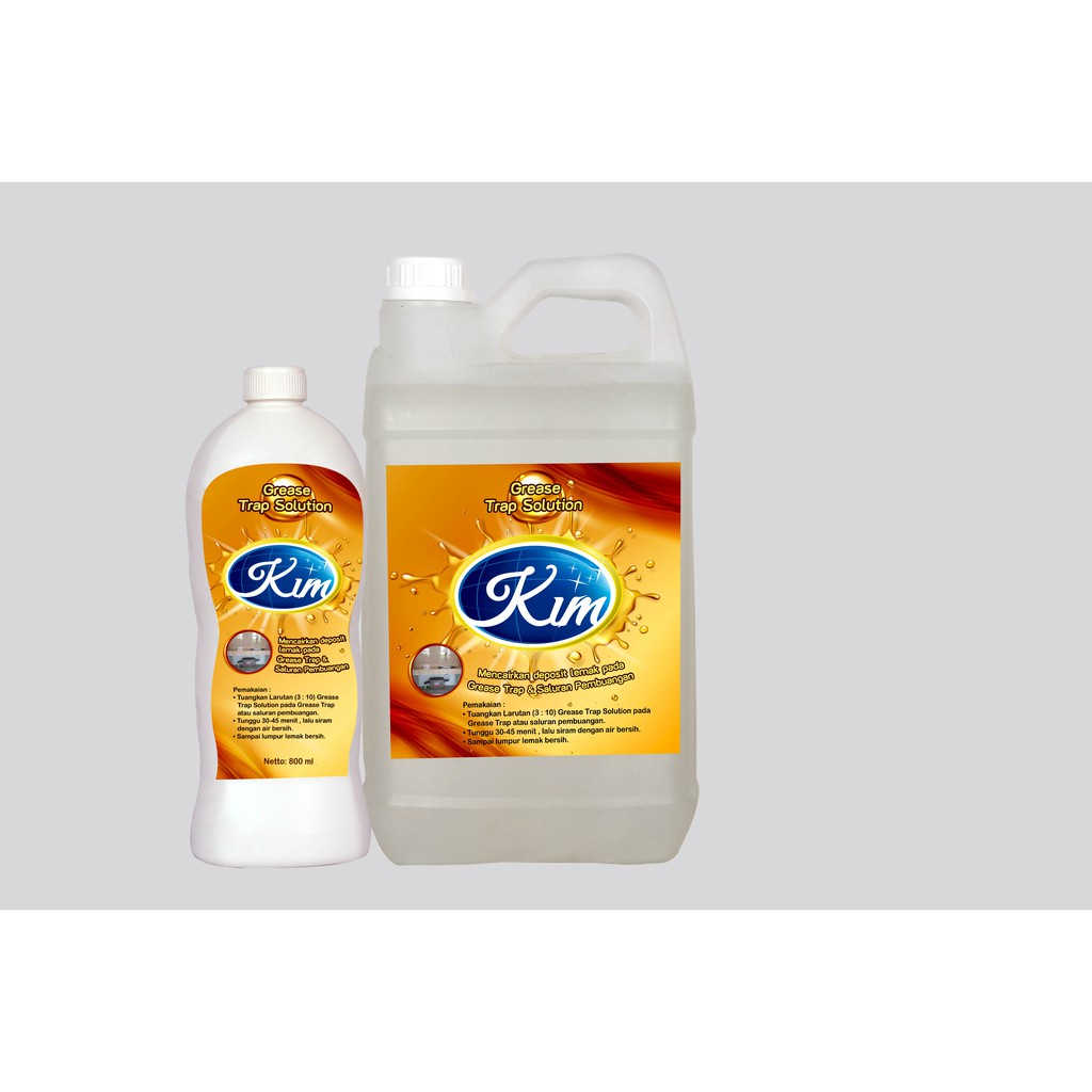 Jual KIM Grease Trap Solution 5 Liter Pembersih Grease Trap Box Shopee Indonesia