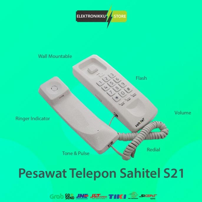 Jual [COD] Telepon Kabel Sahitel S21 | Telepon Kantor | Telepon Rumah ...