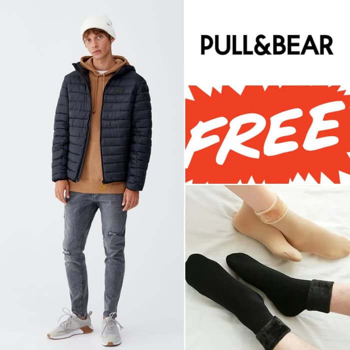 Jual BISA COD Jaket Musim Dingin Winter Pull Bear Original cocok untuk musim dingin hiking camping Shopee Indonesia