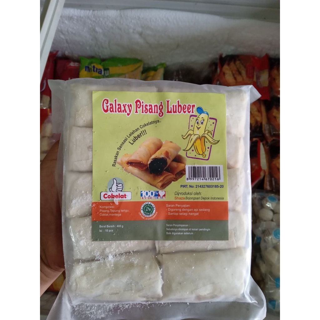 Jual Piscok Pisang Luber Lumer Coklat Frozen Food Purwakarta Shopee