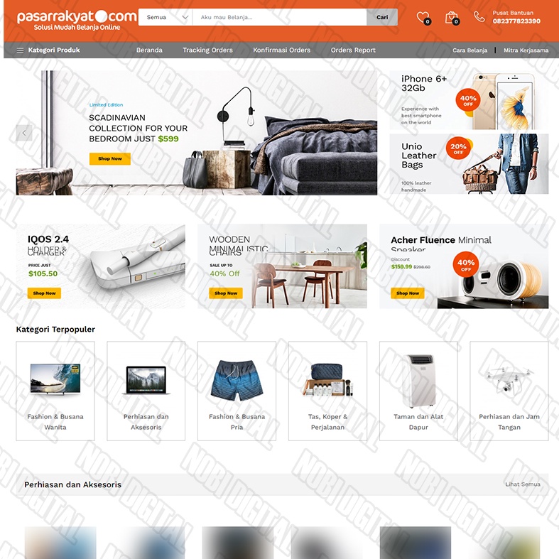 Aplikasi Marketplace Versi Lengkap Multi Seller