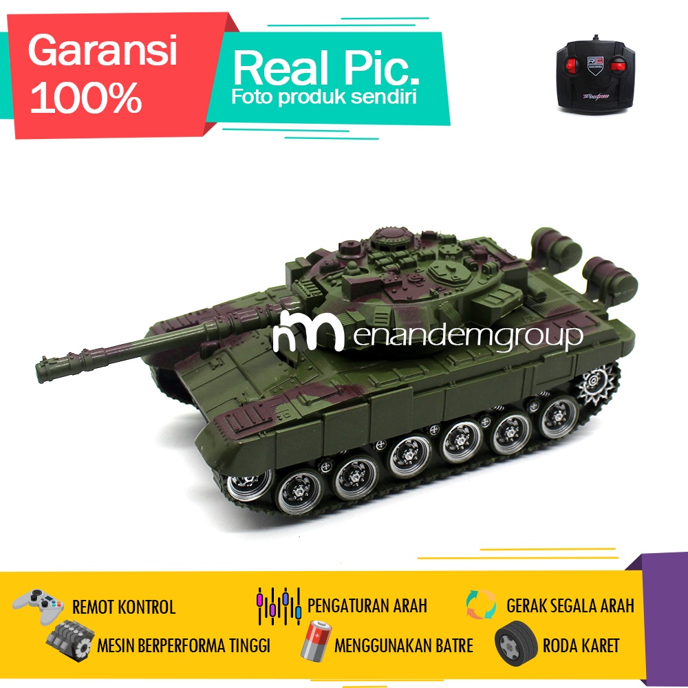 Jual Mainan Mobil Remot Kontrol RC Tank Super Combat Army Series ...