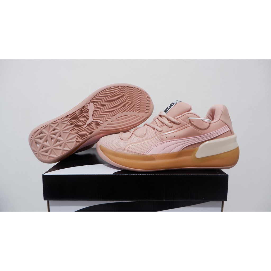 SEPATU BASKET PUMA CLYDE HARDWOOD LOW NATURAL MISTY ROSE