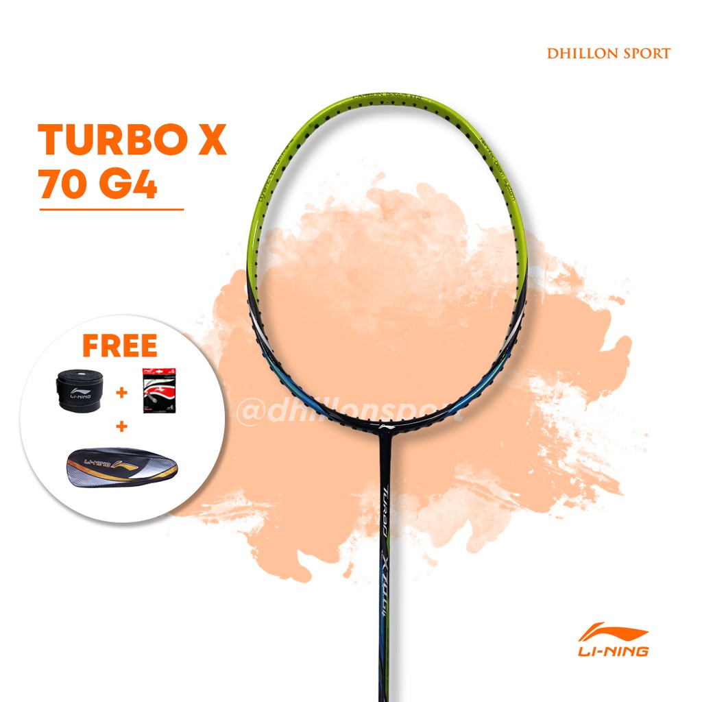 Jual Raket Badminton Lining TURBO X 50 , 60 , 70 G4 Original / LI NING