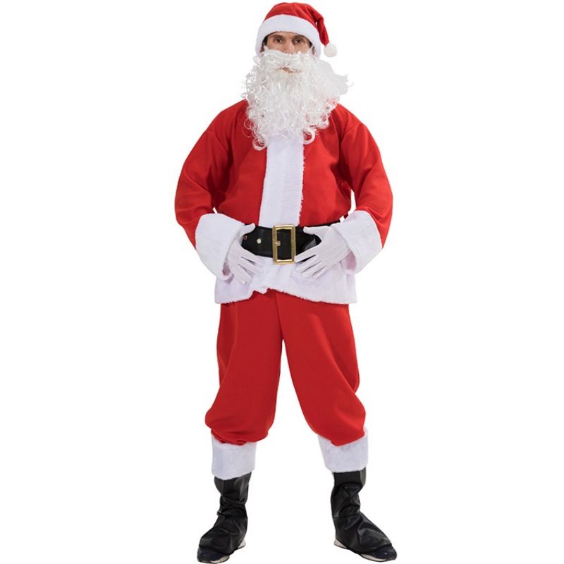 Jual Kostum Baju Sinterklas Dewasa Kostum Natal Baju Santa Claus Murah Baju Santa Natal 3991