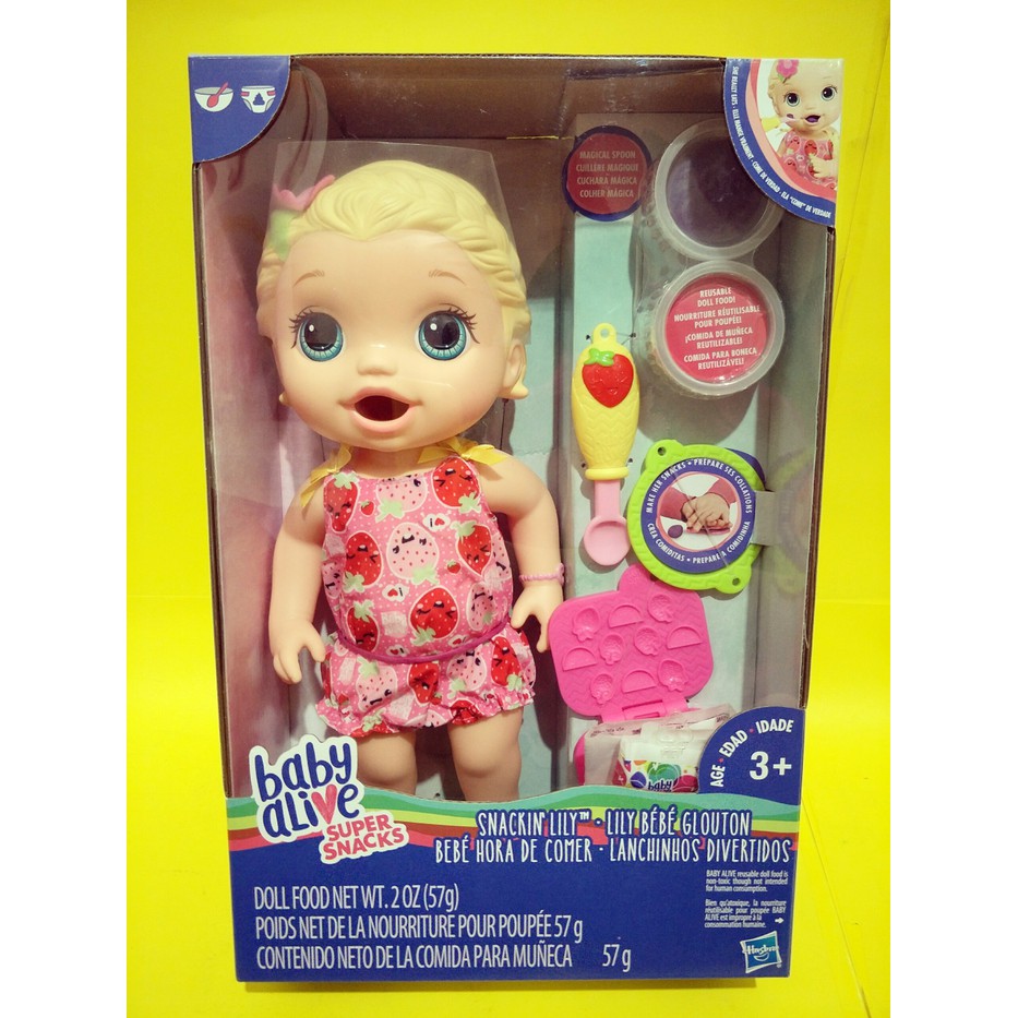 Jual Baby Alive Super Snacks Snackin' Lily Original Fe99821 | Shopee ...