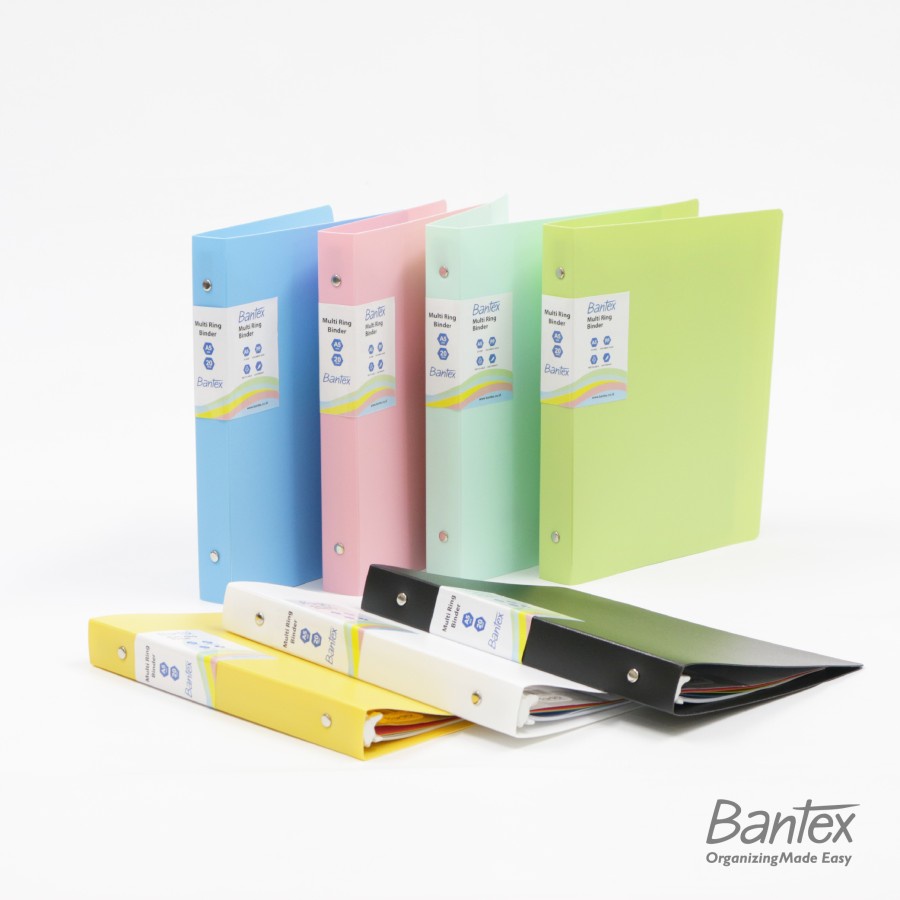 Jual Bantex A5 Pastel Trendy Multi Ring Binder 20 Hole 3124 Shopee