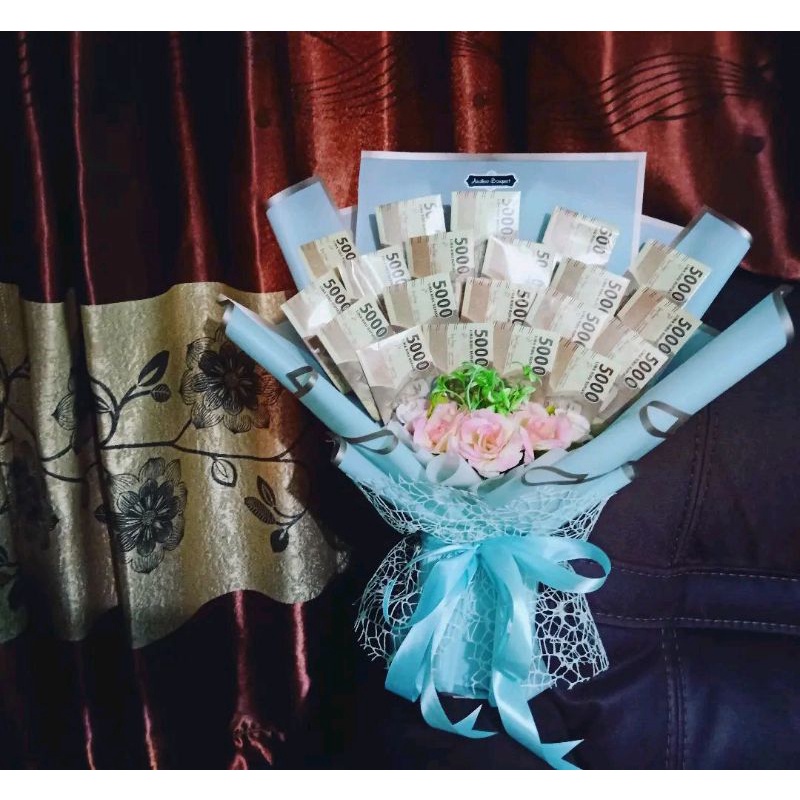 Jual Buket uang asli pecahan 5000 model Tegak / kuncup | Shopee …