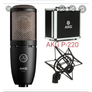 ほぼ未使用】AKG P220 コンデンサーマイク ショックマウント付き（P220 