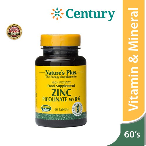 Jual Nature's Plus Zinc Picolinate 60 Kapsul Shopee Indonesia