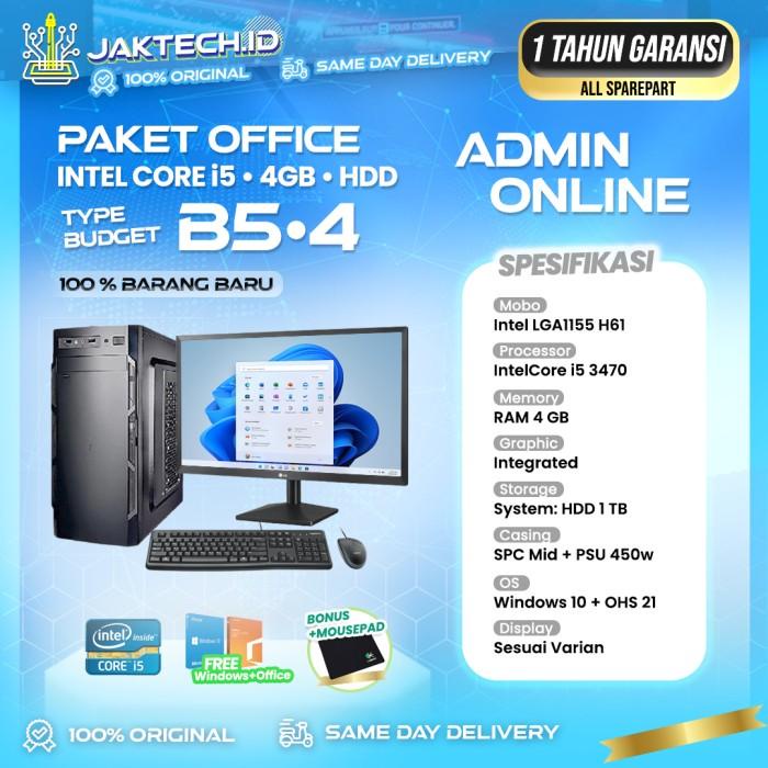 Jual Mini PC Rakitan Intel Core i5 / Ram 8GB / SSD / Layar 22