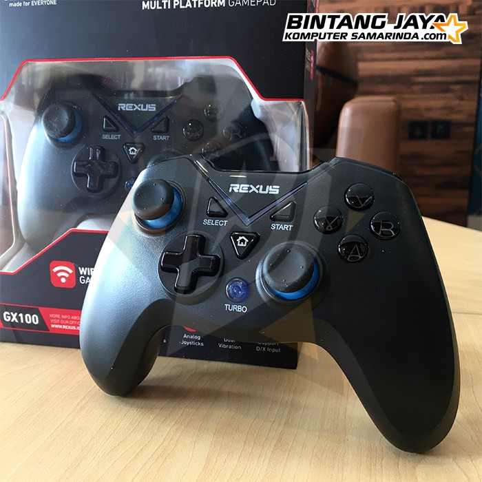 Jual REXUS Gamepad/Joystick Wireless 2.4GHz Gladius GX100 - Black ...