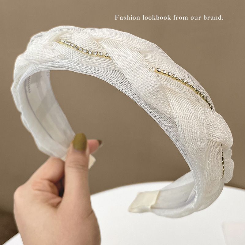 Jual bando wanita rantai tile premium crystal mutiara elegan | Shopee ...